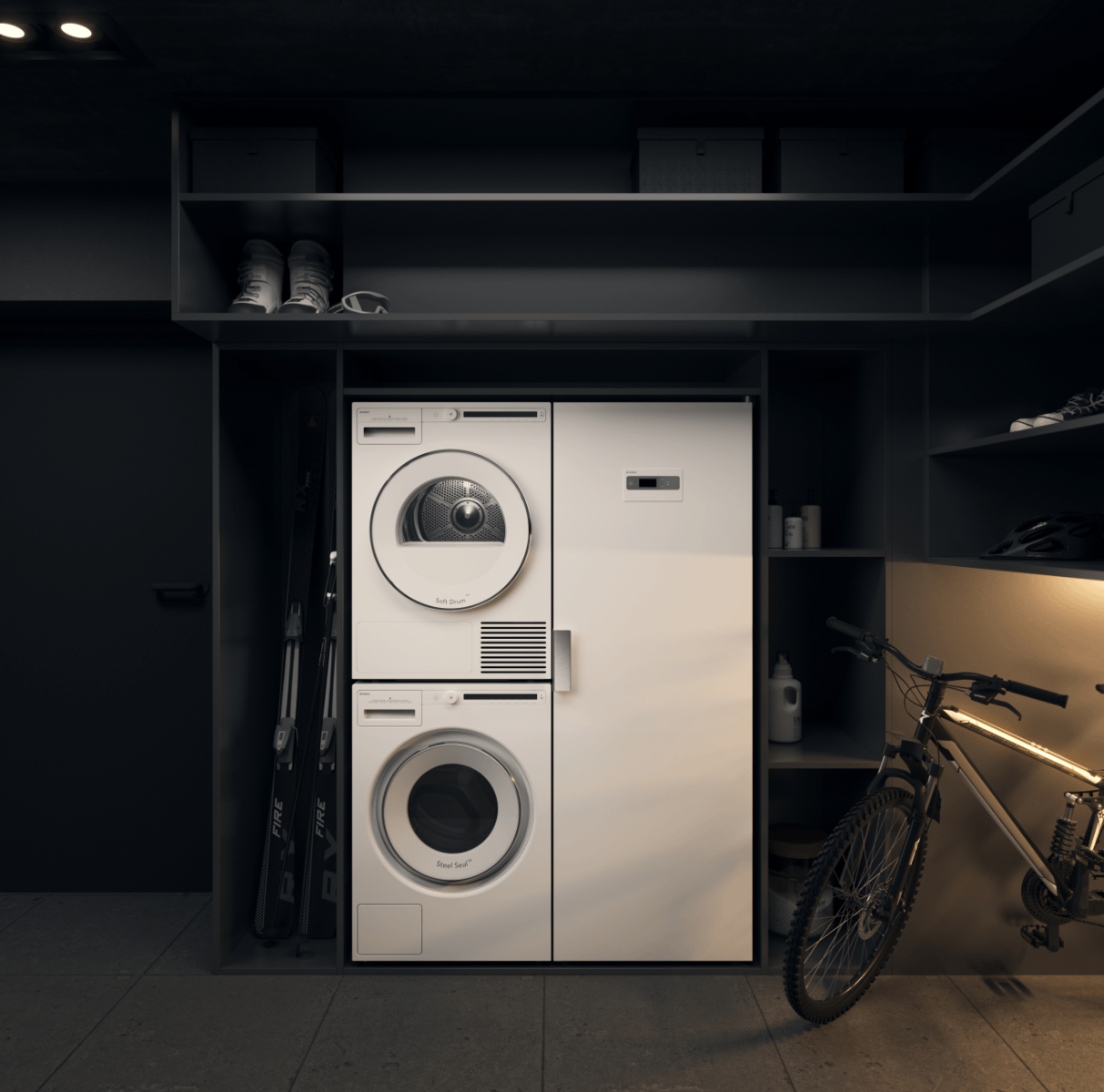 Asko T208HW Energy Efficient Heat Pump Tumble Dryer - Large Capacity 8kg for Home Laundry, Perfect for Apartments & Small Spaces