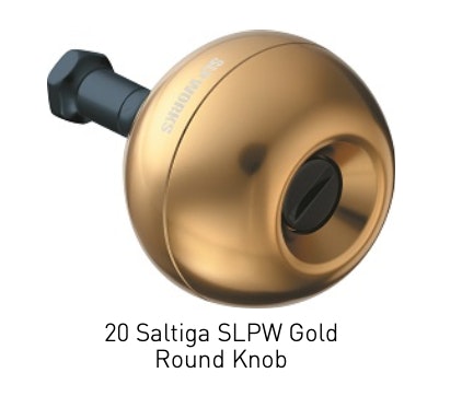 Daiwa Saltiga 20 SLP Fishing Reel with Gold Round Knob - High Performance Saltwater Spinning Reel for Offshore and Surf Fishing