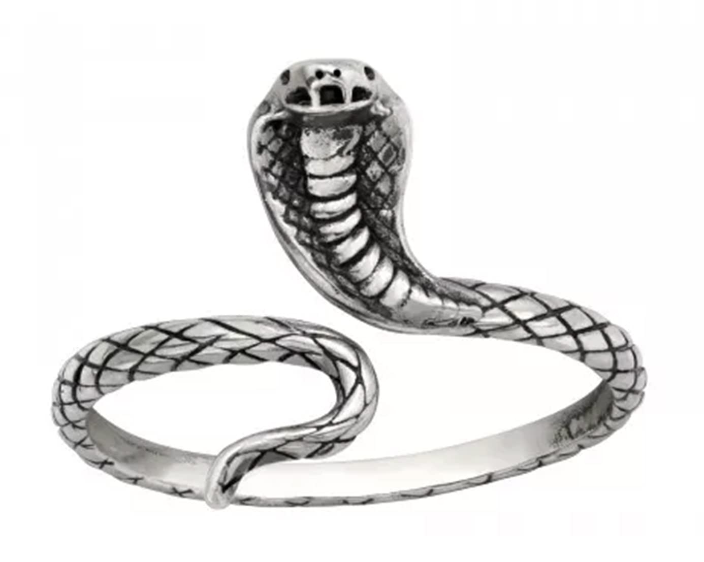 KIWI DAISY Sterling Silver Snake Ring - Nickel Free Hypoallergenic Jewelry for Women - Perfect for Gifts, Parties, and Everyday Wear