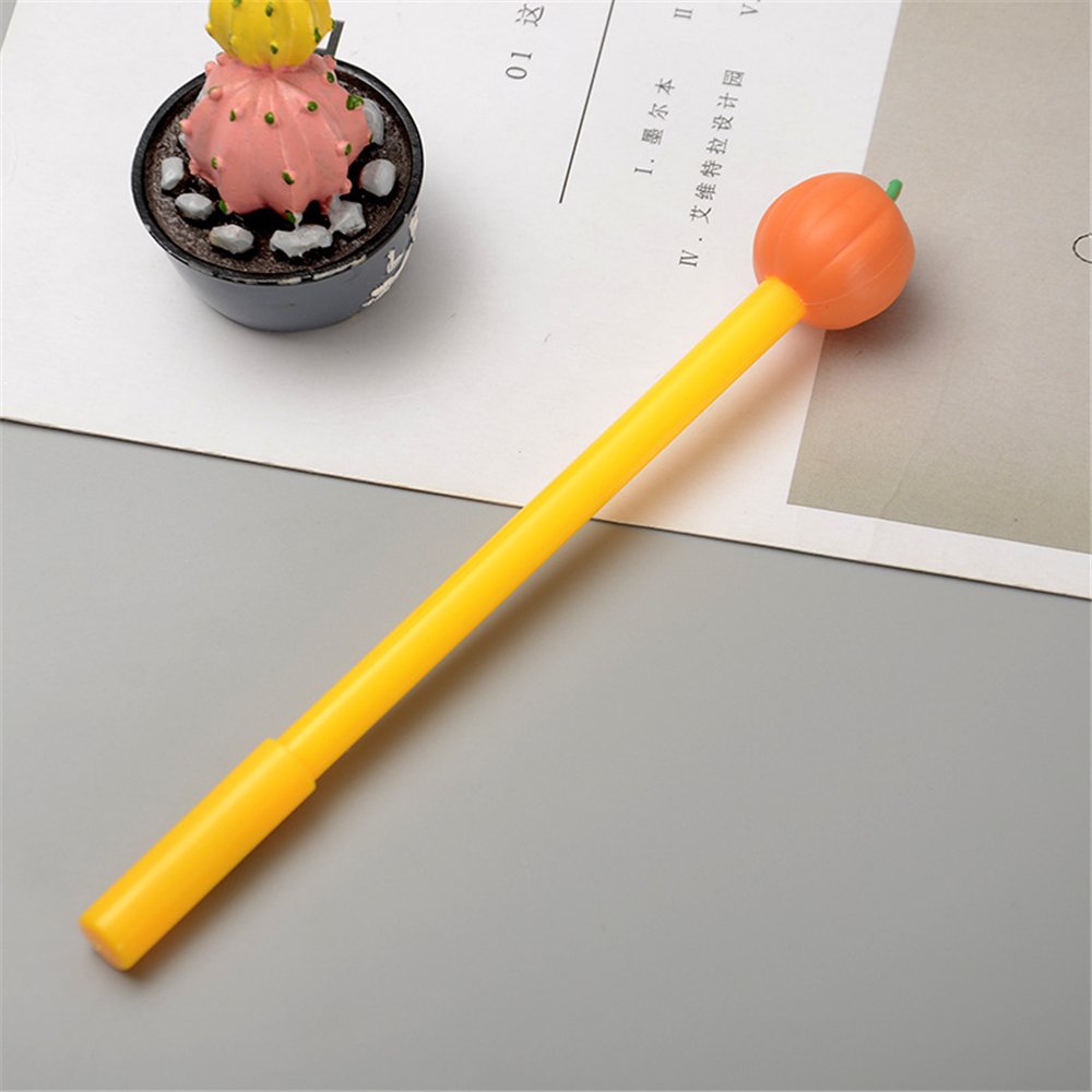 Halloween Pumpkin Gel Pens - Cute Kawaii Gel Ink Pens for School & Office, Fun Stationery Supplies for Girls & Kids (12-Pack) - Perfect for Halloween Party Favors, School Projects & Gift Giving