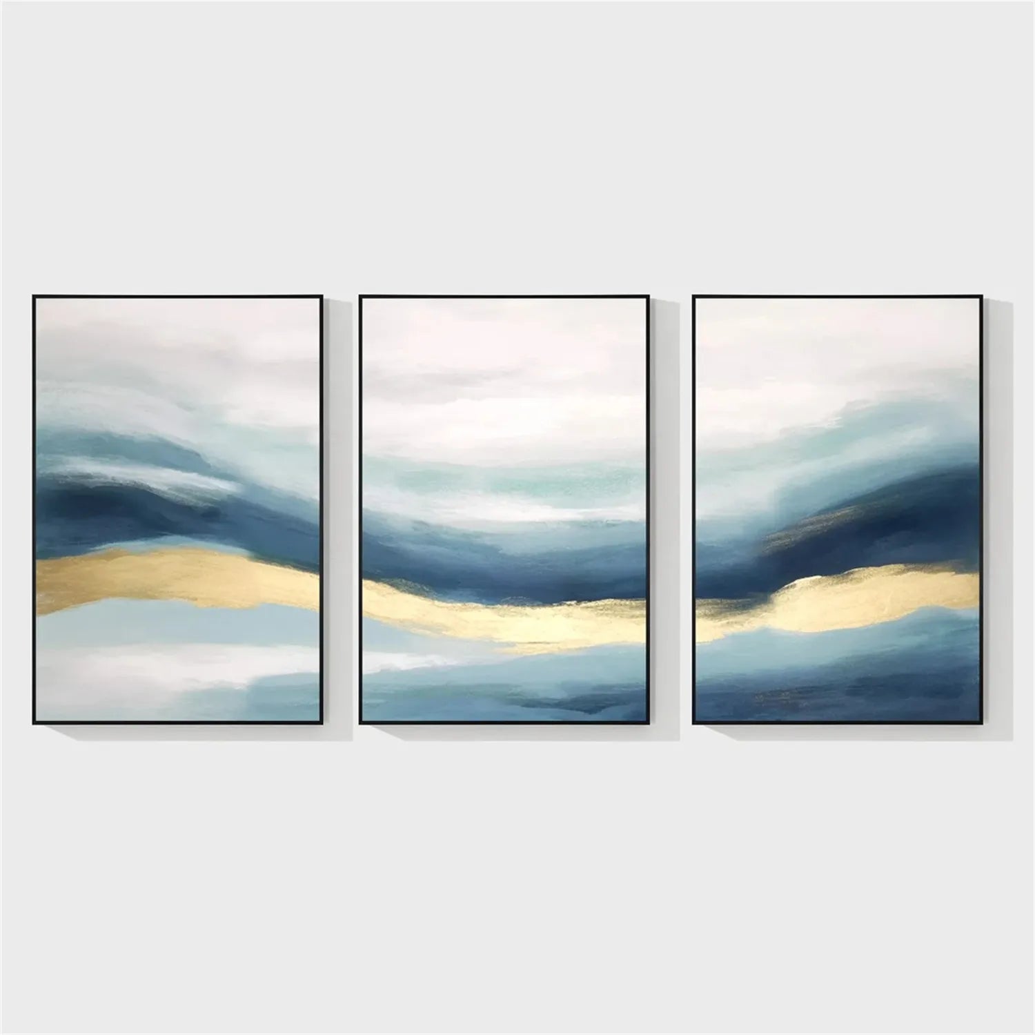 Abstract Painting Set of 3 - Modern Wall Art for Living Room, Bedroom & Office Decor | Canvas Prints for Home & Office | #AB230