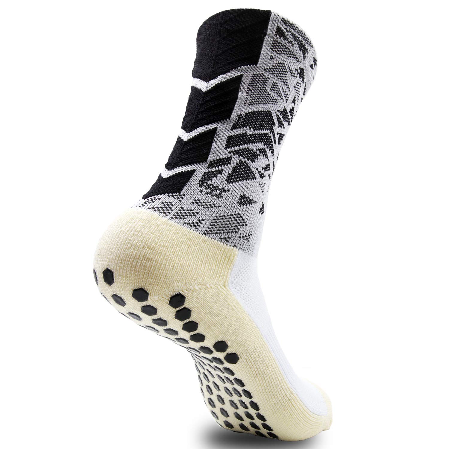 Anti-Slip Ankle Socks 2/4/8 Pairs - Non-Slip Football Grip Socks for Sports & Running - Breathable Athletic Socks for Men & Women - Perfect for Soccer, Gym Workouts & Daily Wear