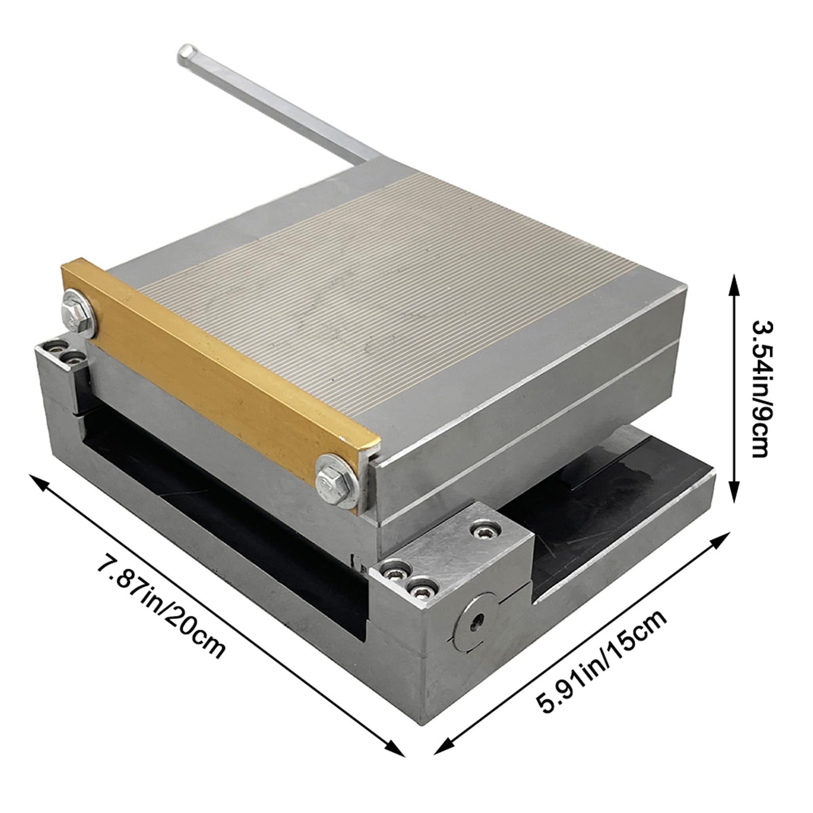 5.9x5.9 Inch (15x15cm) Permanent Magnetic Sine Plate - High Power Rectangular Magnetic Chuck for Lathe & Grinder Machines - Perfect for Precision Metalworking & Tool Holding