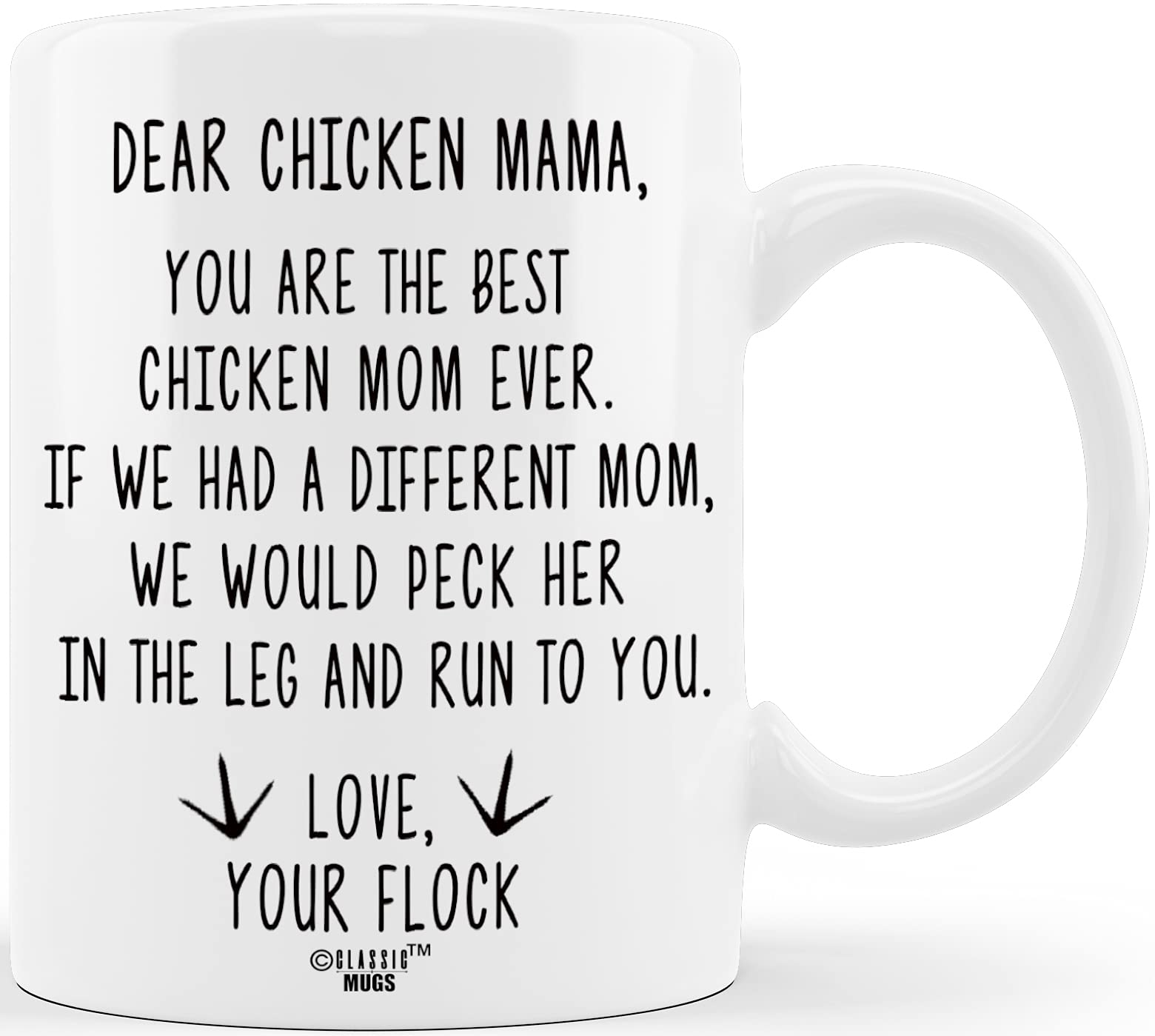 Funny Chicken Mama Coffee Mug - Classic Ceramic Cup for Chicken Lovers, Perfect Gift for Women (Birthday, Christmas) - Great for Farmhouse Kitchens & Chicken Enthusiasts