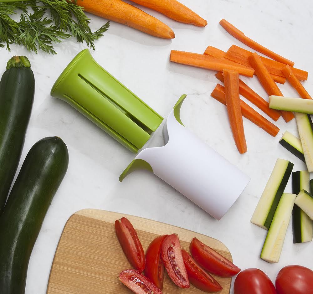 Microplane Veggie Wedgie - Stainless Steel Vegetable Slicer & Julienne Cutter for Healthy Cooking | Perfect for Salads, Stir-Fries & Meal Prep