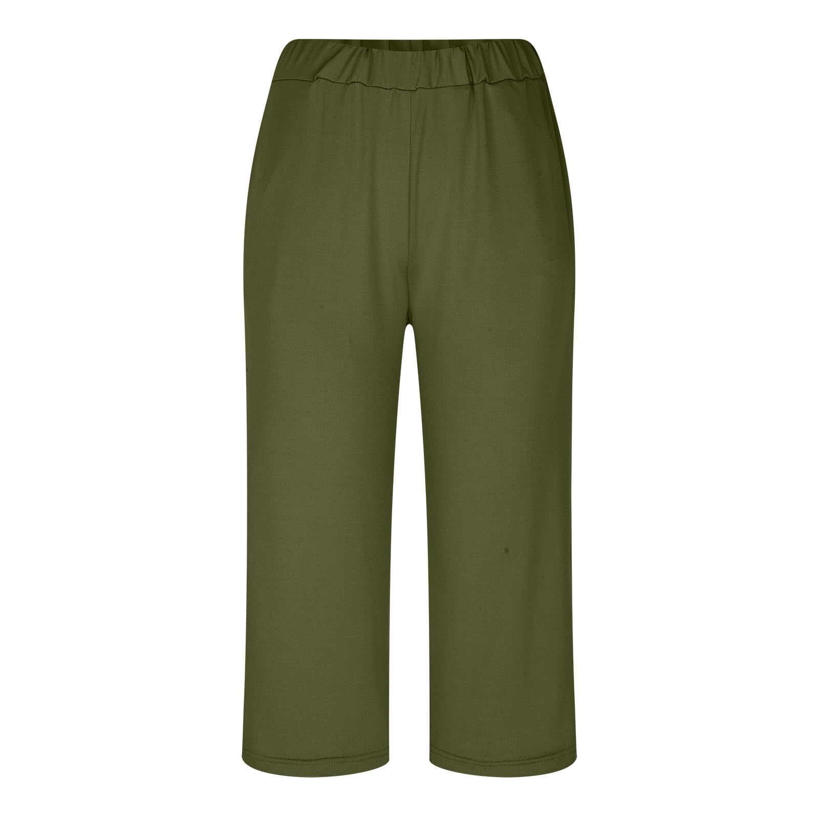 Women's Summer Casual Two Piece Set - Short Sleeve V-Neck Top & Comfy Capri Pants with Pockets | Lounge Wear, Outdoor Activities, Vacation Outfit