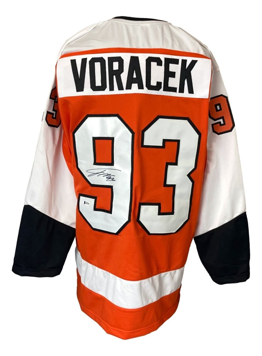 Authentic Jakub Voracek Philadelphia Flyers Signed Orange Hockey Jersey - Perfect for Collectors, Fans & Game Day Memorabilia