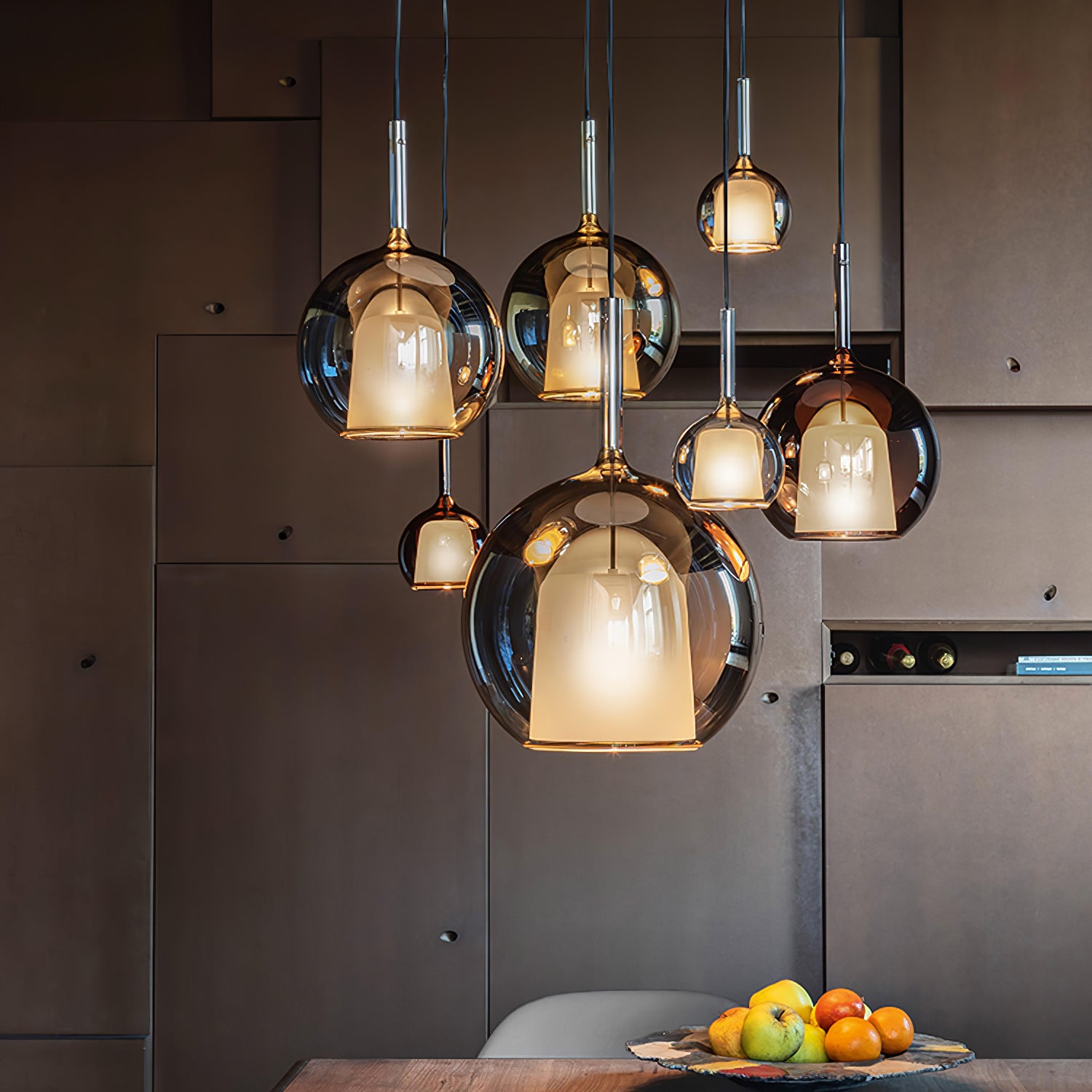 Modern Glo Pendant Light - Elegant Hanging Fixture for Kitchen Island, Dining Room & Bedroom - Dimmable LED Chandelier with Adjustable Height - Perfect for Home Decor & Interior Lighting
