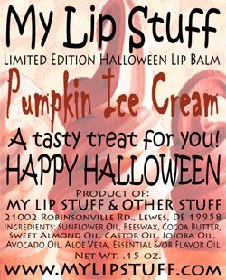 Pumpkin Ice Cream Halloween Lip Balm - Limited Edition Moisturizing & Hydrating Lip Care for Dry Lips | Perfect for Trick-or-Treating, Costume Parties & Fall Skincare Routine