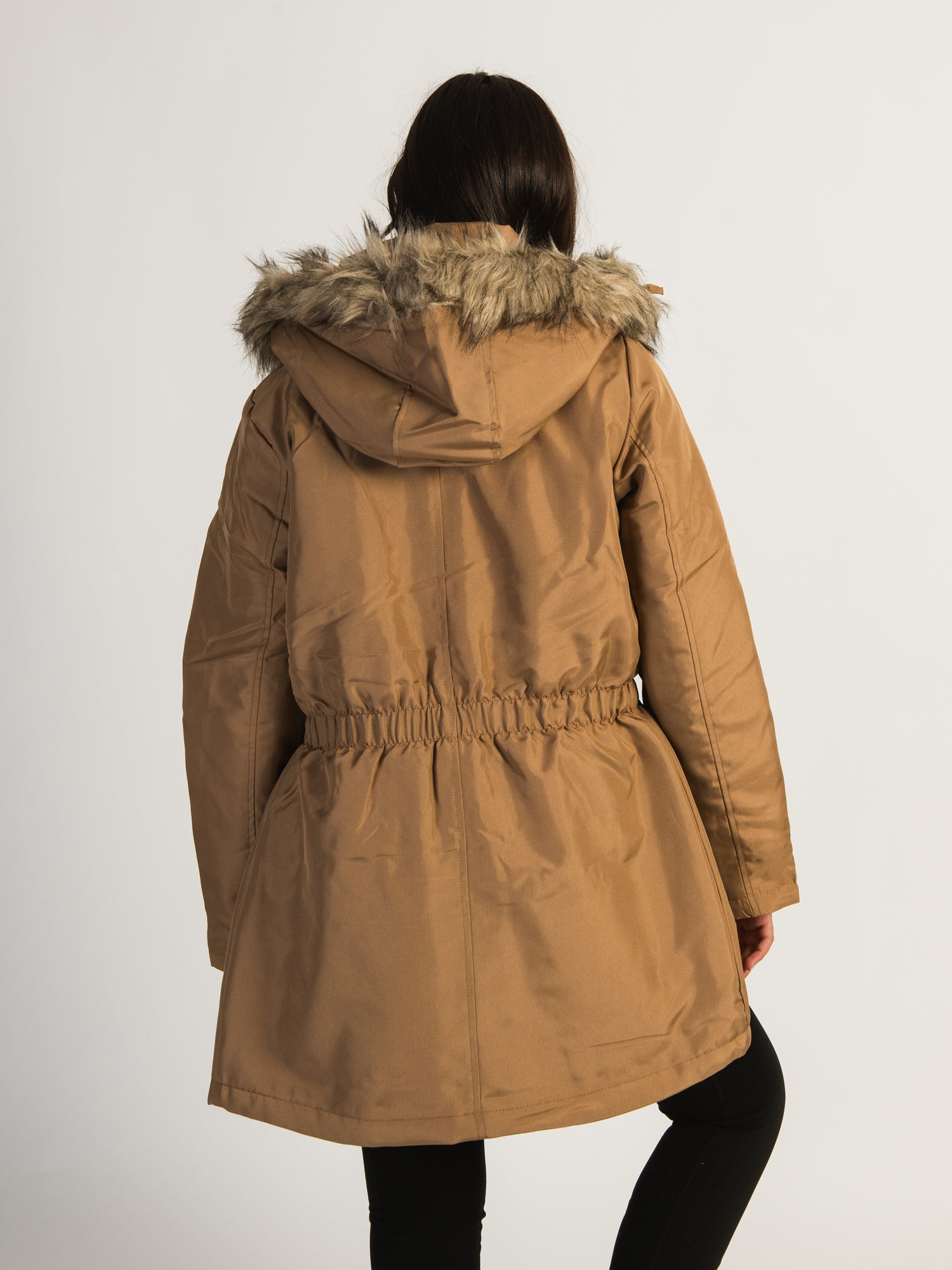 B.YOUNG ALICA Women's Tigers Eye Parka Jacket - Waterproof Winter Coat with Hood for Outdoor Activities, Hiking, and Travel