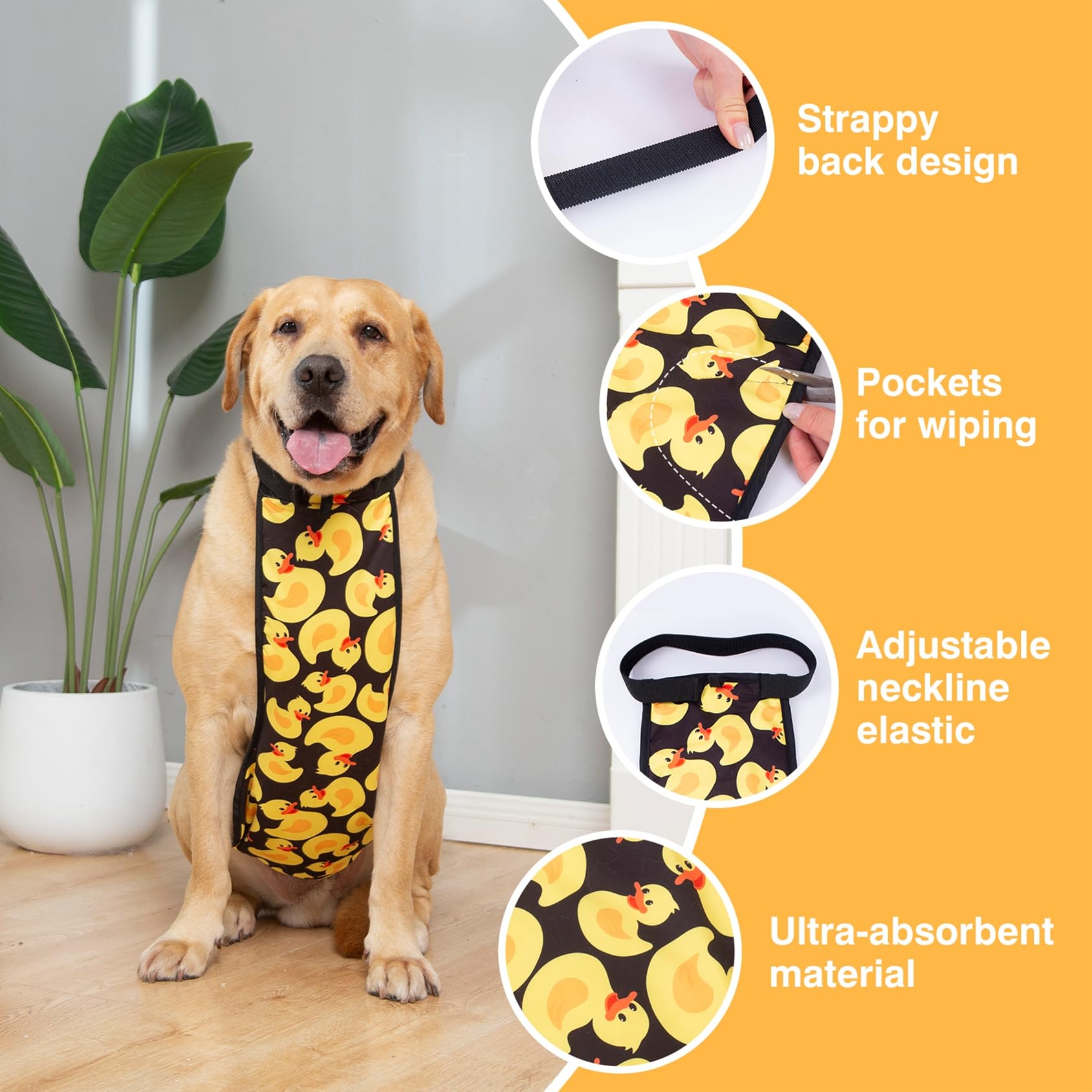 LovinPet Large Dog Belly Cover - Washable Dog Belly Wrap & Recovery Suit for Post-Surgery Protection | Abdominal Protective Clothing for Dogs | Ideal for Spay/Neuter Recovery, Wound Care, and Post-Operative Comfort