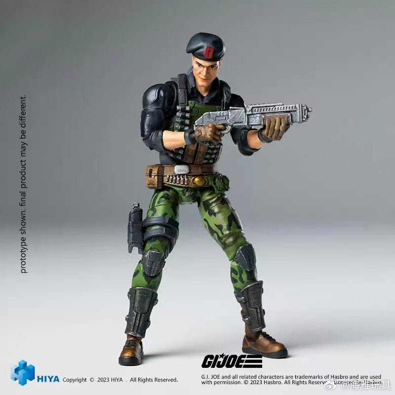 PRE-ORDER Hiya Toys 1/18 Scale 4-Inch G.I. Joe Flint Action Figure - Collectible Military Soldier Character Model for Display & Diorama Scenes