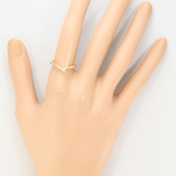 4℃ K10PG Diamond Ring for Women - Elegant 10K Rose Gold Plated Band with Sparkling Stones | Perfect for Engagement, Wedding, Anniversary & Special Occasions