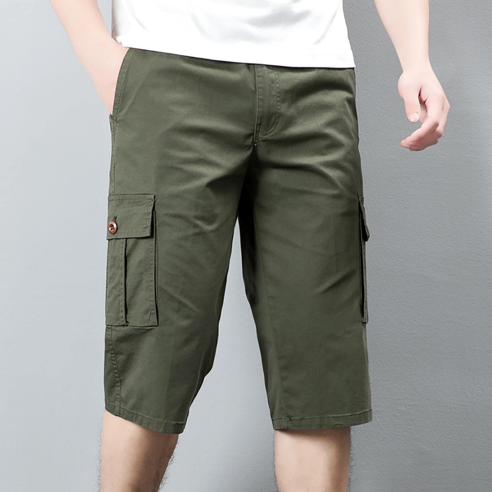 Men's Classic-Fit Cargo Shorts - Soft Stretch Denim Jean Shorts with Multiple Pockets | Streetwear Fashion for Casual Wear, Outdoor Activities & Summer Vacation