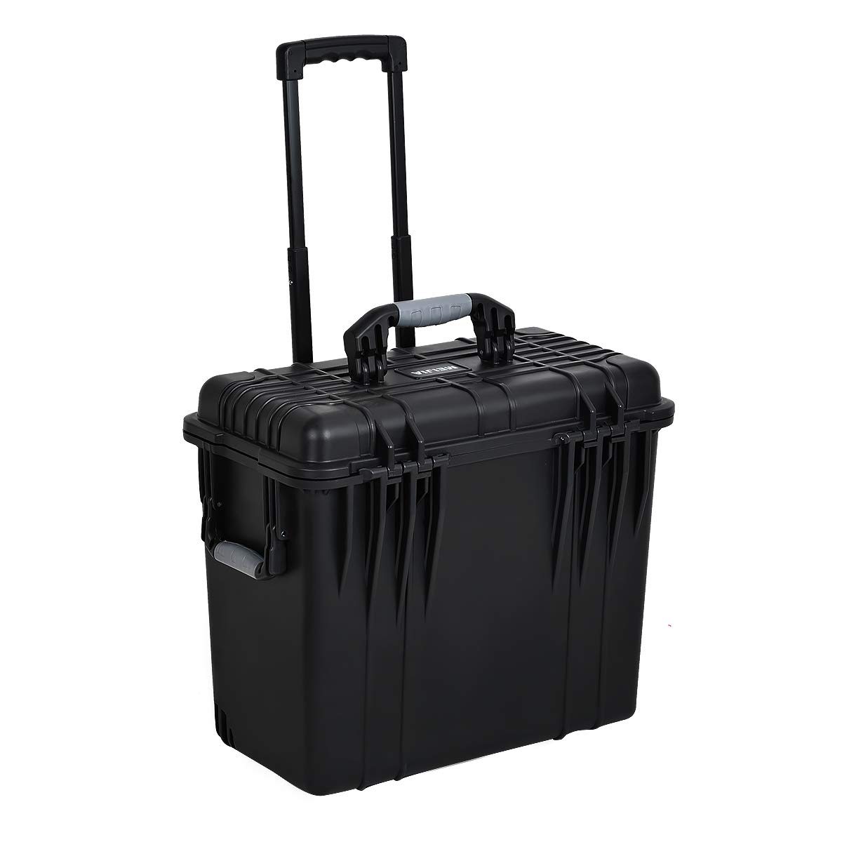 MEIJIA 19.88x12.01x18.11 Inch Waterproof Hard Case with Wheels & Handle - Customizable Foam Insert for Drones, Cameras, Lenses - Portable Protective Storage for Travel, Outdoor Photography & Equipment Transport