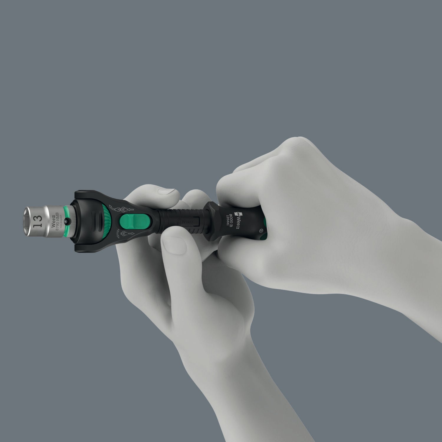 Wera 8000 B Black Edition Zyklop Speed Ratchet with 3/8