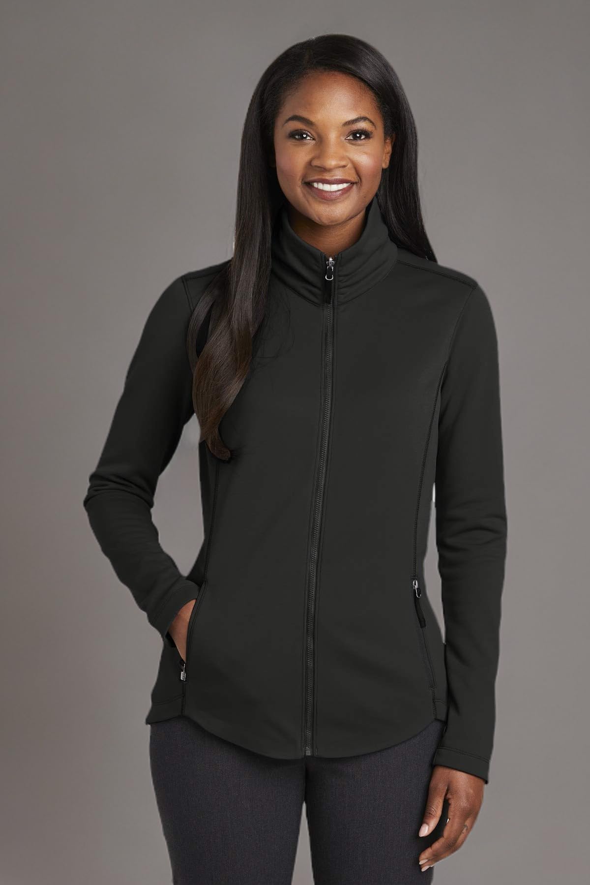 Port Authority Women's Smooth Fleece Jacket - Soft & Warm Fleece Outerwear for Casual Wear, Work & Outdoor Activities