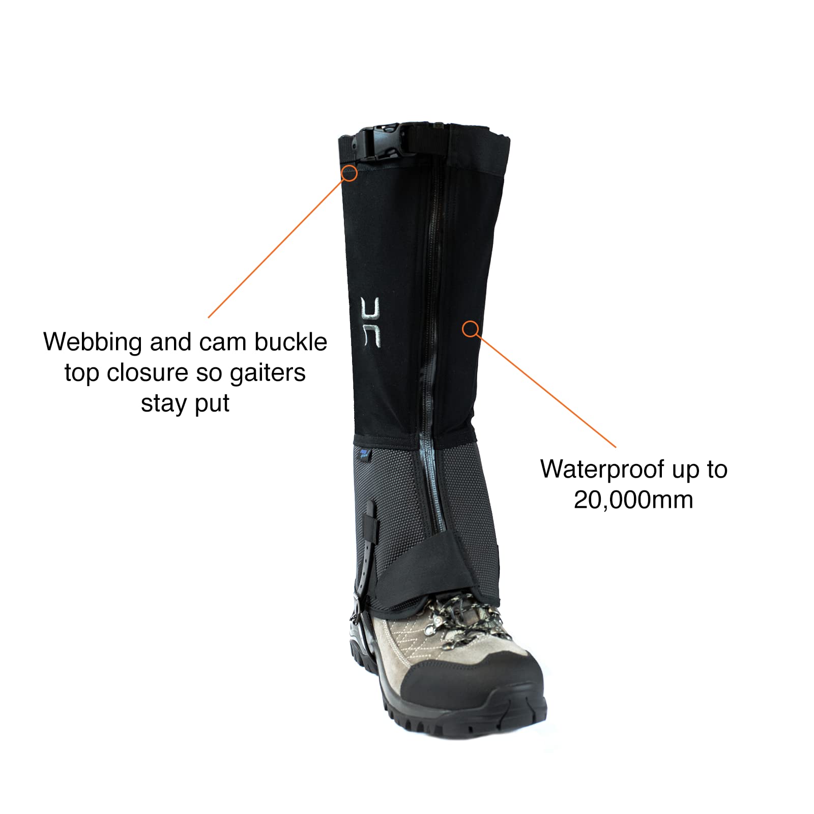Hillsound Super Armadillo Nano Unisex Multi-Season Gaiters - Waterproof & Durable for Mountaineering, Ice Climbing, Hiking & Winter Outdoor Adventures