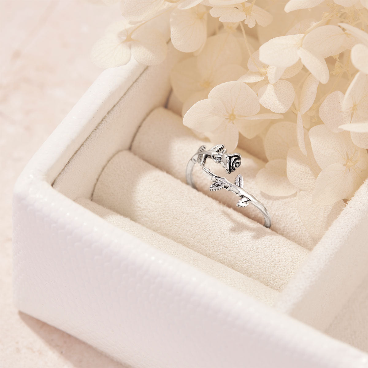 Fallen Roses Wrap Ring - Elegant Floral Jewelry for Women | Perfect for Weddings, Dates & Special Occasions