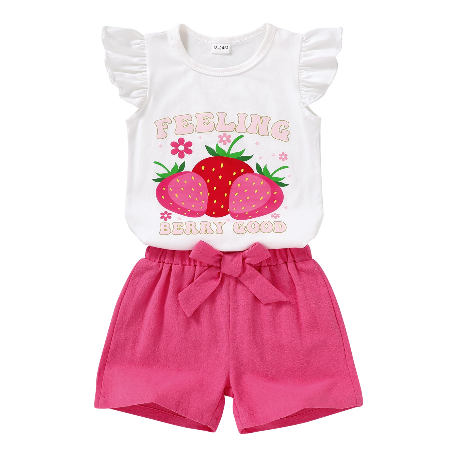 YOUNGER TREE Toddler Girls Summer Outfit - Sunflower Print T-Shirt & Bowknot Shorts Set | Cute Baby Girl Clothes for Playdates, Beach Trips & Summer Activities