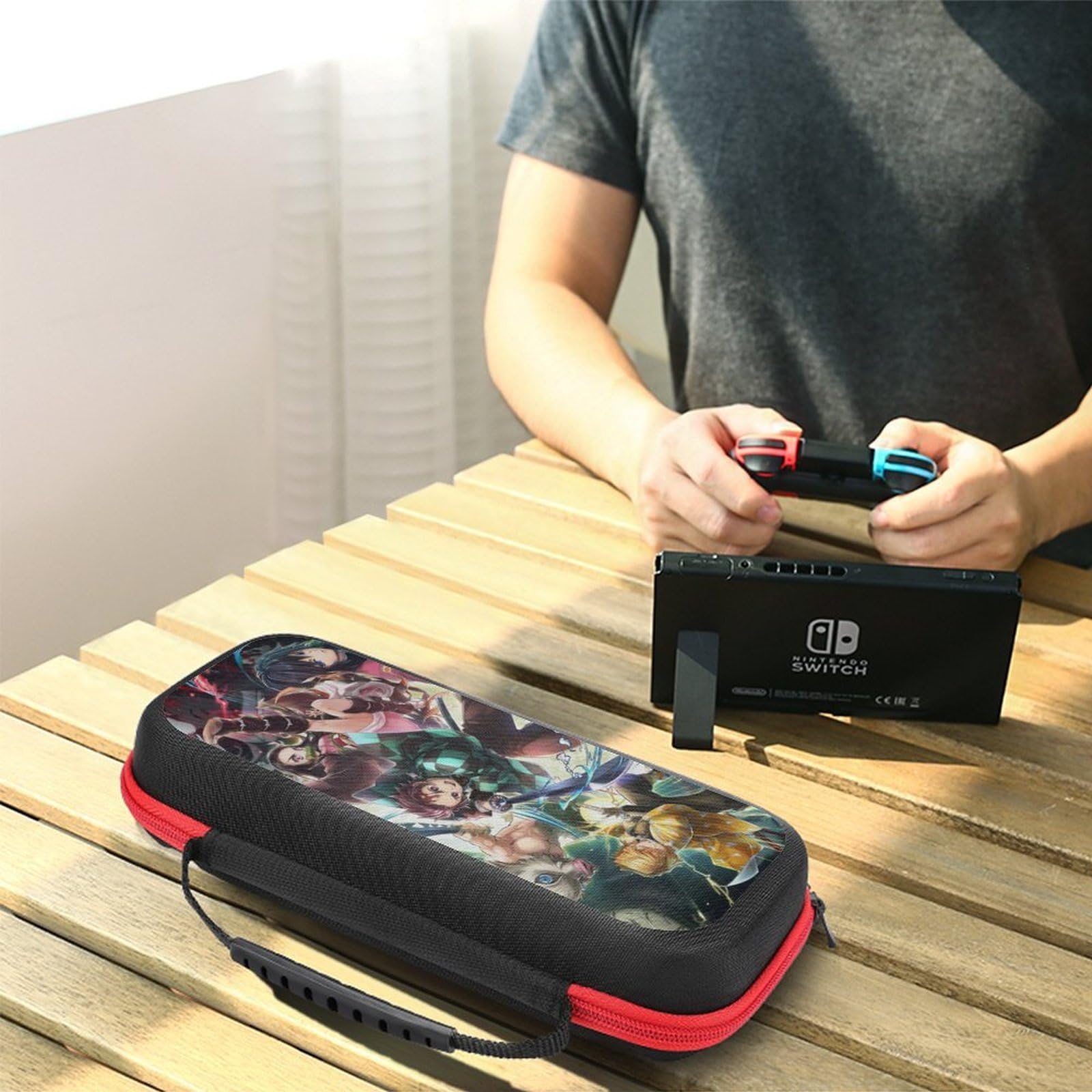 Leypian Protective Carrying Case for Nintendo Switch OLED & Switch Lite - Durable Travel Game Storage Bag with Accessories Compartment | Perfect for Gaming on the Go, Travel, and Daily Storage