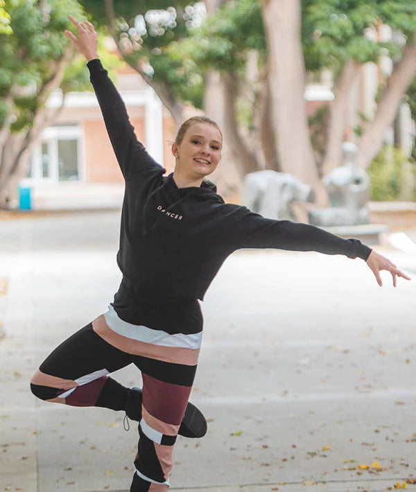 Trendy Embroidered Crop Hoodie for Dancers - Perfect for Dance Practice, Performances & Streetwear Fashion