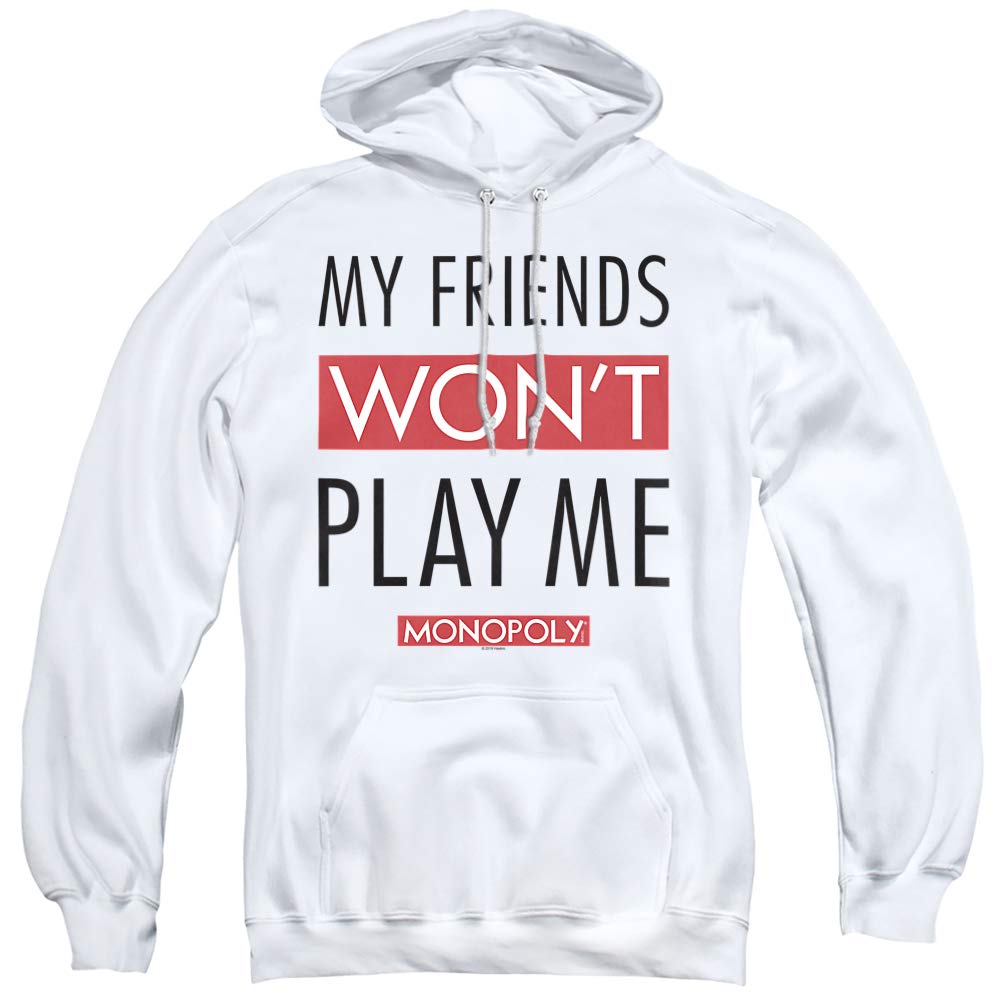 Trevco Monopoly My Friends Unisex Adult Pullover Hoodie - Soft & Comfortable Gaming Hoodie for Men & Women - Perfect for Casual Wear, Game Nights & Gifts