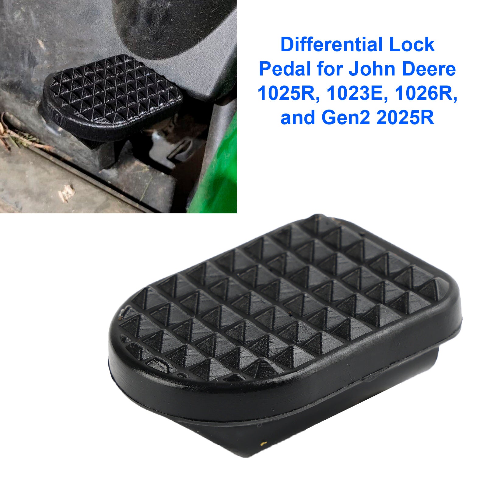 John Deere 1025R 1023E 1026R Gen2 2025R Differential Lock Pedal Replacement Part - Compatible with Tractor Accessories for Farming & Landscaping