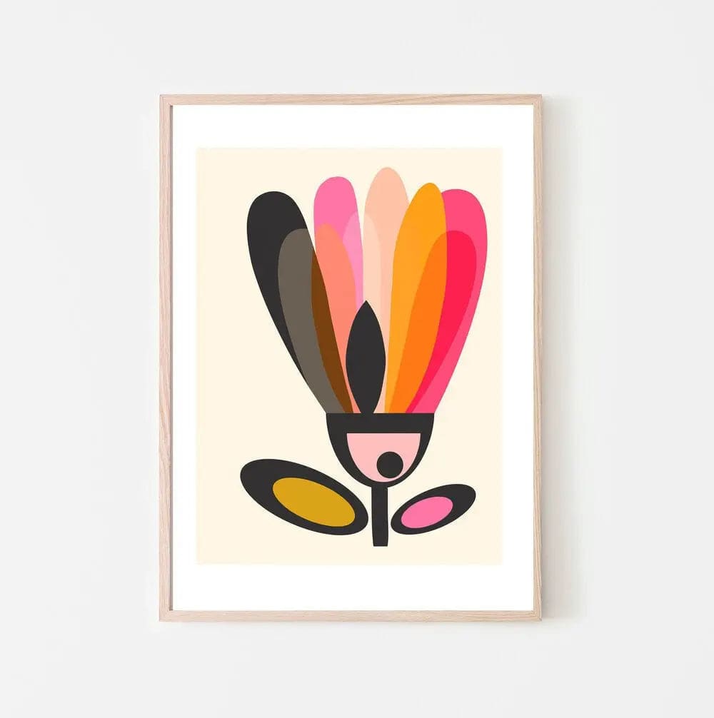 Modern Tulip Wall Art Print - Floral Home Decor Canvas Painting for Living Room, Bedroom & Office - Perfect for Spring & Farmhouse Style Decorating