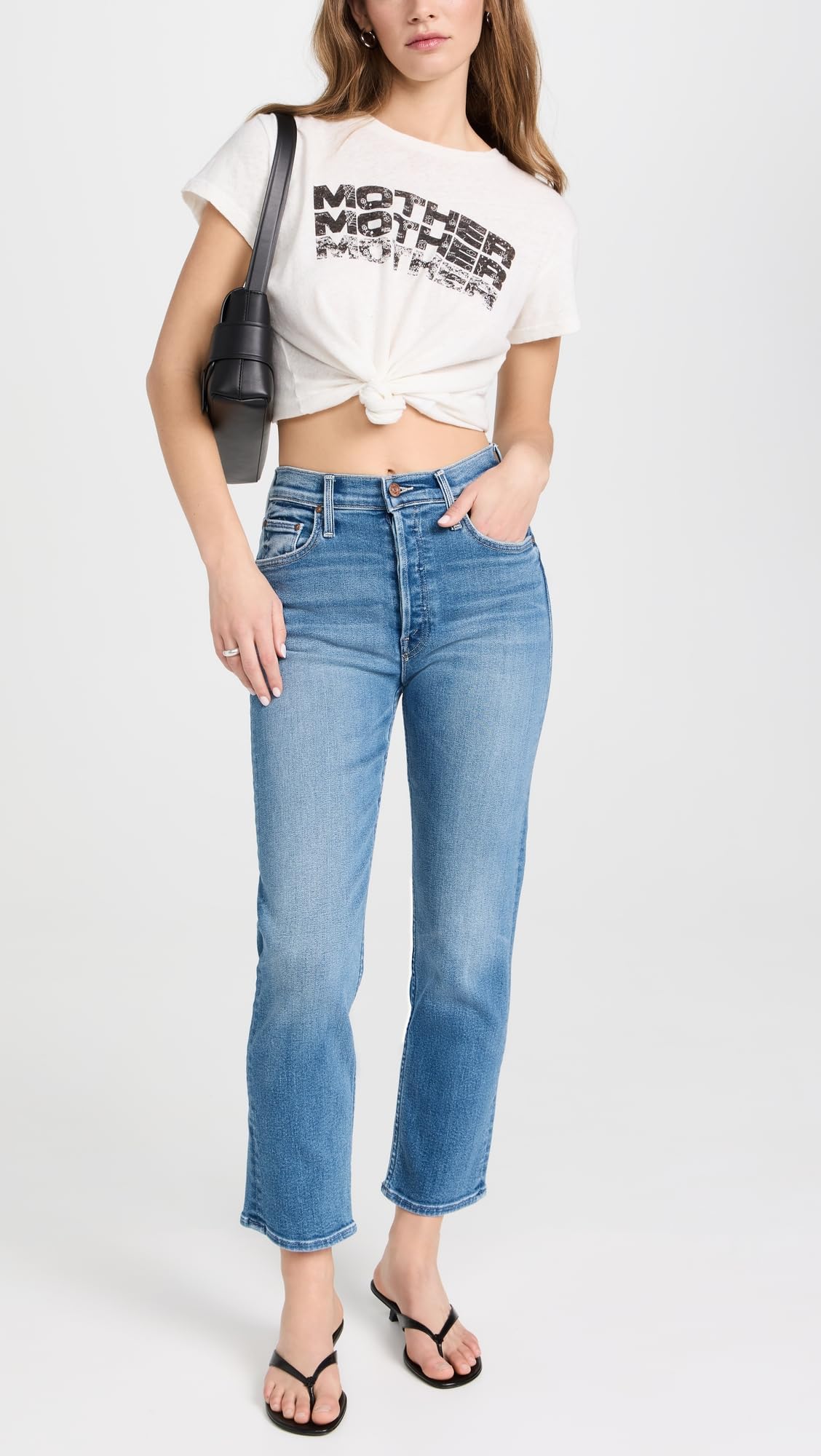 MOTHER Women's The Tomcat High-Rise Skinny Jeans - Stretch Denim Pants for Casual Wear & Night Out