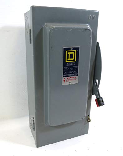 60 Amp 240VAC 3-Pole Single Throw Safety Switch - Heavy Duty Electrical Disconnect for HVAC, Water Heaters & Industrial Equipment