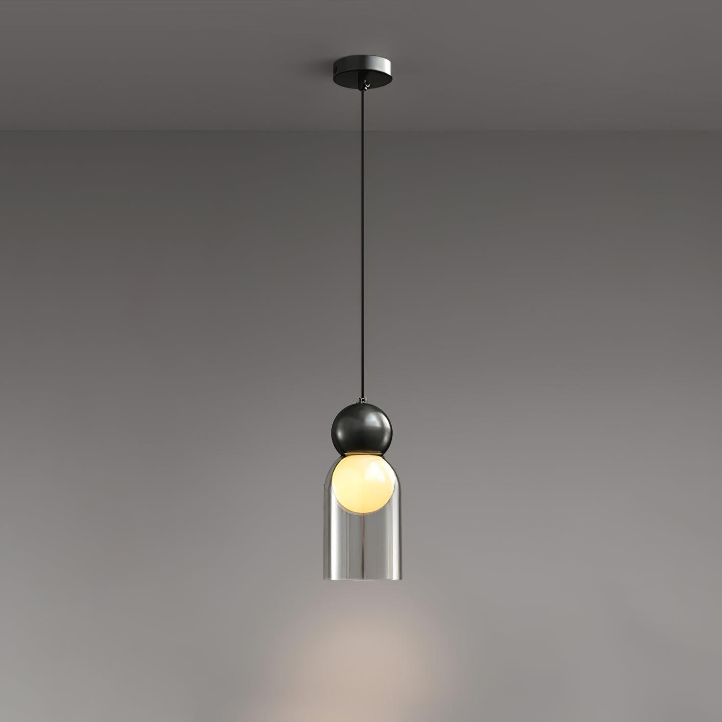 Vintage Brass Pendant Light - Industrial Style Ceiling Hanging Lamp for Kitchen Island, Dining Room & Bedroom Lighting | Dimmable Edison Bulb Fixture