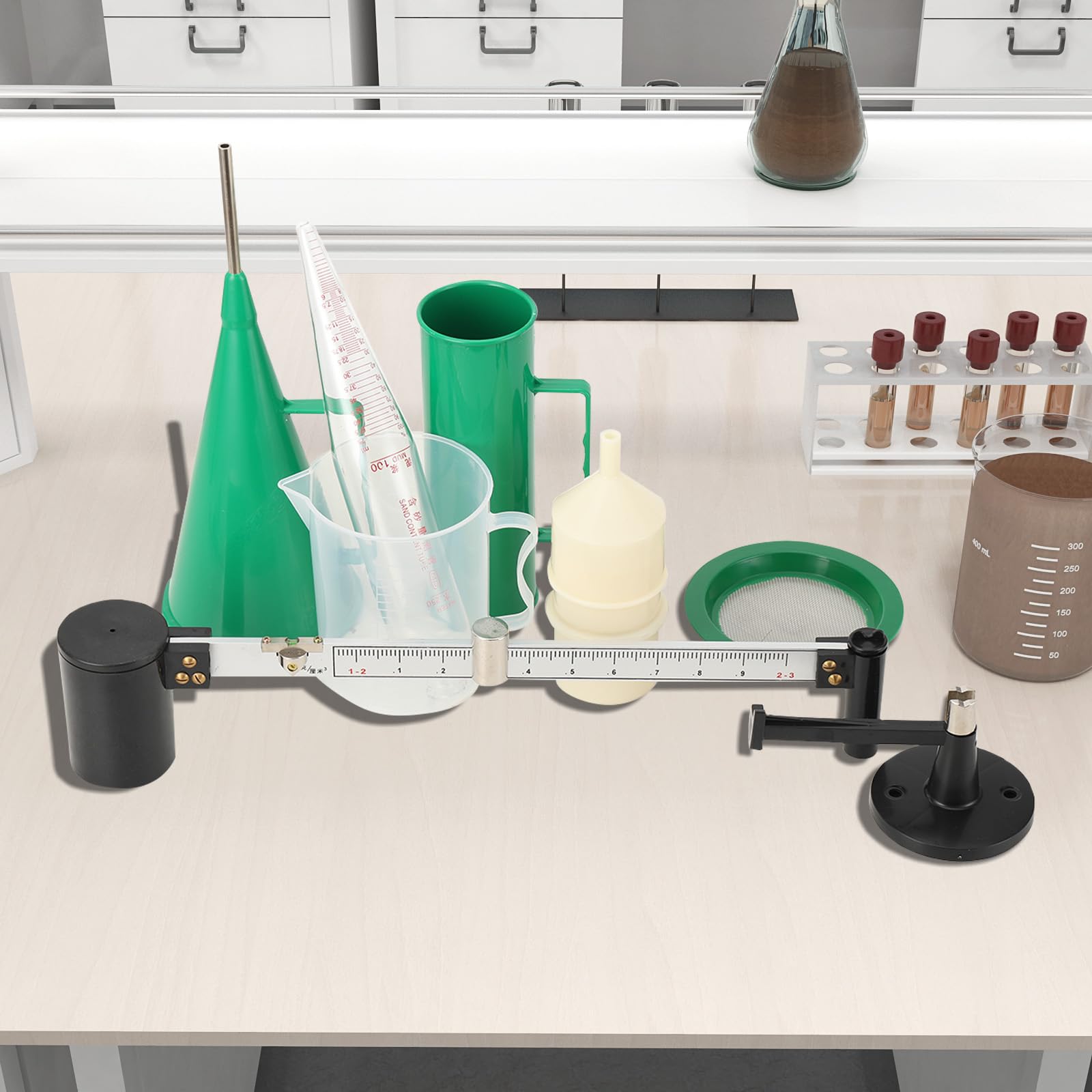 Premium Mud Hydrometer & Viscosity Tester Kit - Accurate Mud, Slurry & Sand Content Measurement for Oilfield Drilling & Construction Testing