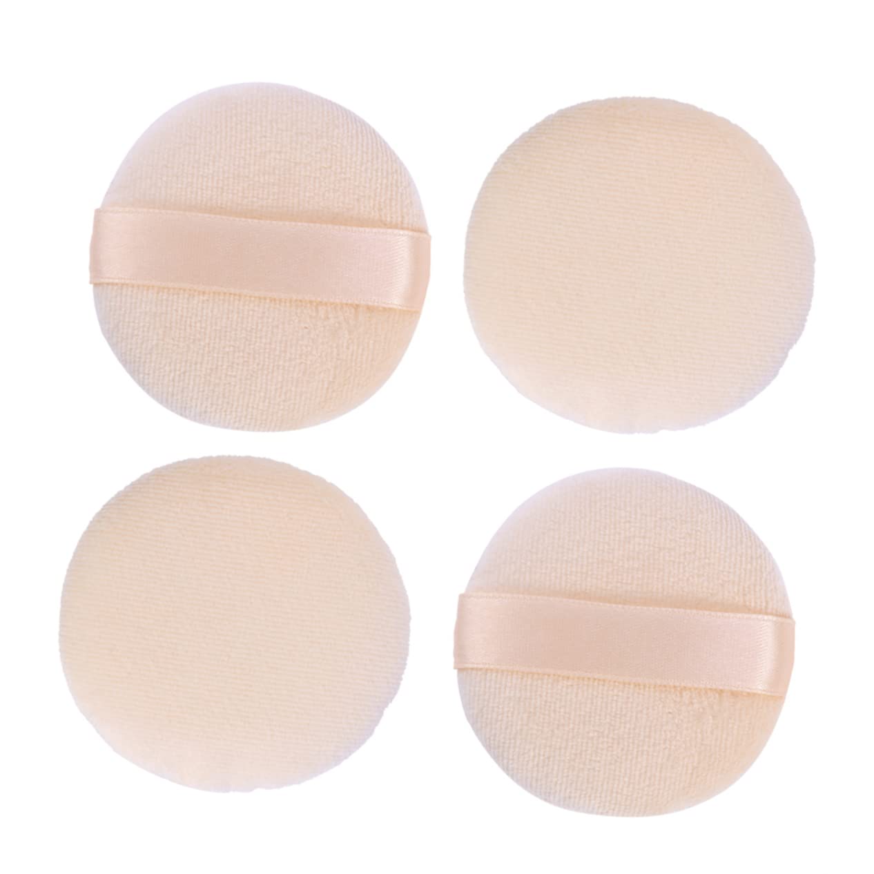 Minkissy 4-Piece Triangle Makeup Puffs Set - Soft Powder Puff for Foundation, Loose Powder & Blending - Reusable Cosmetic Sponge Applicators (Perfect for Travel, Professional Makeup & Everyday Beauty Routine)