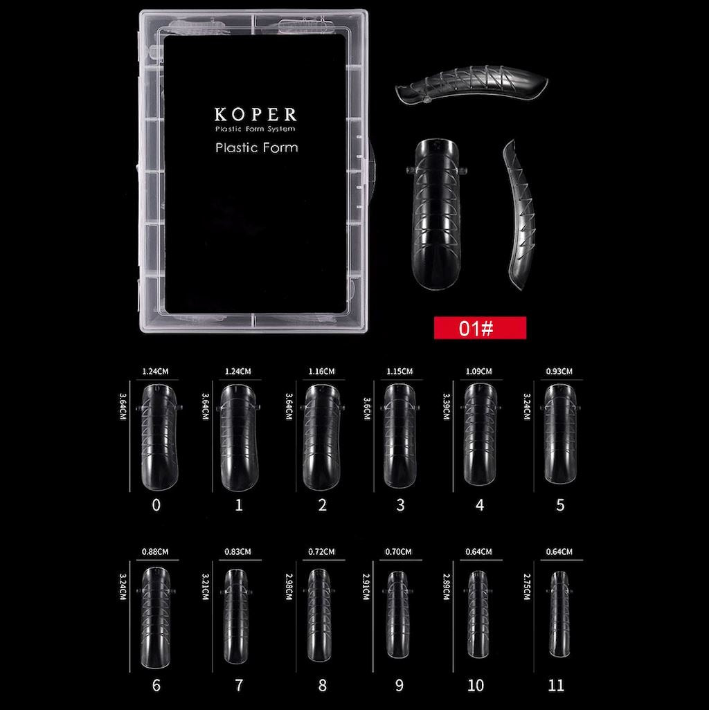 Professional Dual Nail Form Tips for Acrylic & Gel Nails - Perfect for DIY Manicures & Salon Use - 100pcs Nail Extension Forms for Strong, Beautiful Nails at Home or Professional Nail Art