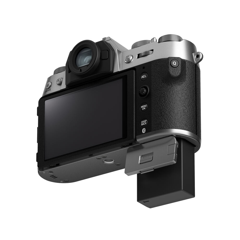 FUJIFILM X-T50 Mirrorless Digital Camera with 26.1MP APS-C Sensor - Silver | Compact Travel & Street Photography Camera for Vloggers & Content Creators