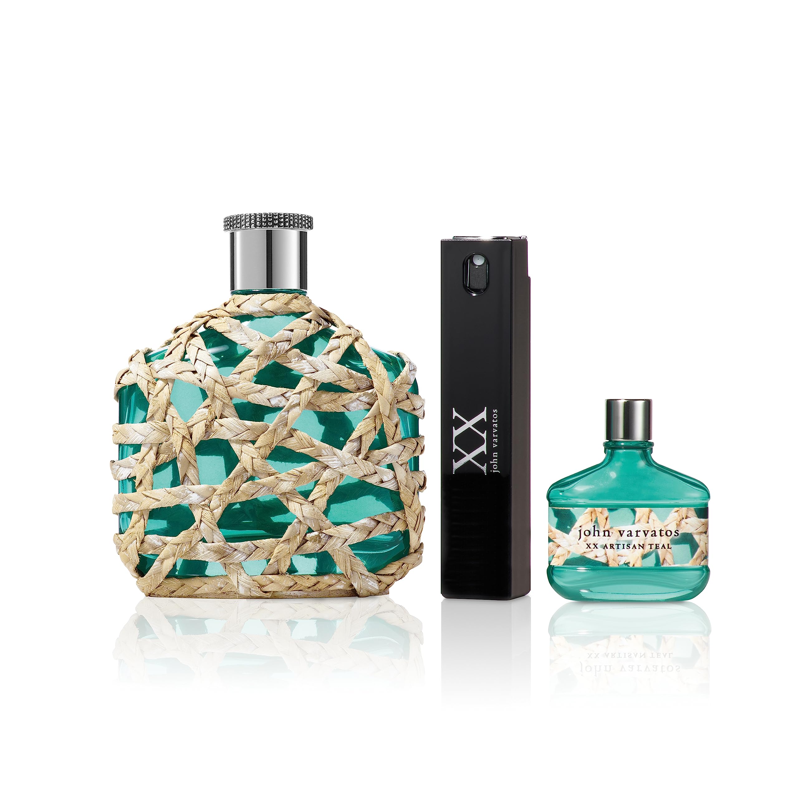 John Varvatos XX Artisan Teal Eau de Toilette EDT Spray for Men - Aquatic Cologne with Rosemary, Mineral Driftwood & Baie Rose Notes - Perfect for Daily Wear, Office & Date Nights