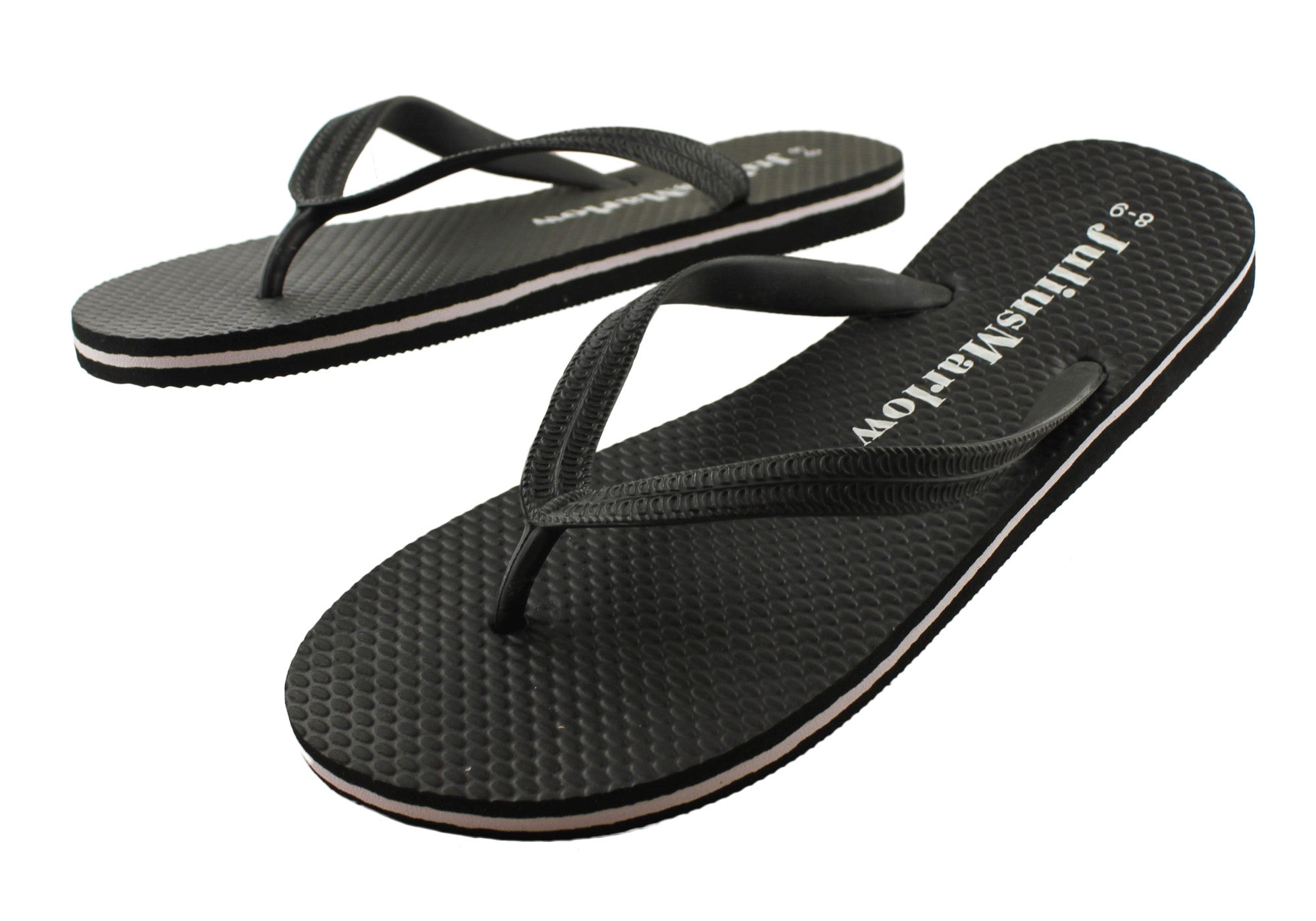 Julius Marlow Men's Rubber Thongs - Comfortable Flip Flops for Beach, Pool & Casual Wear | Slip-Resistant Outdoor Sandals