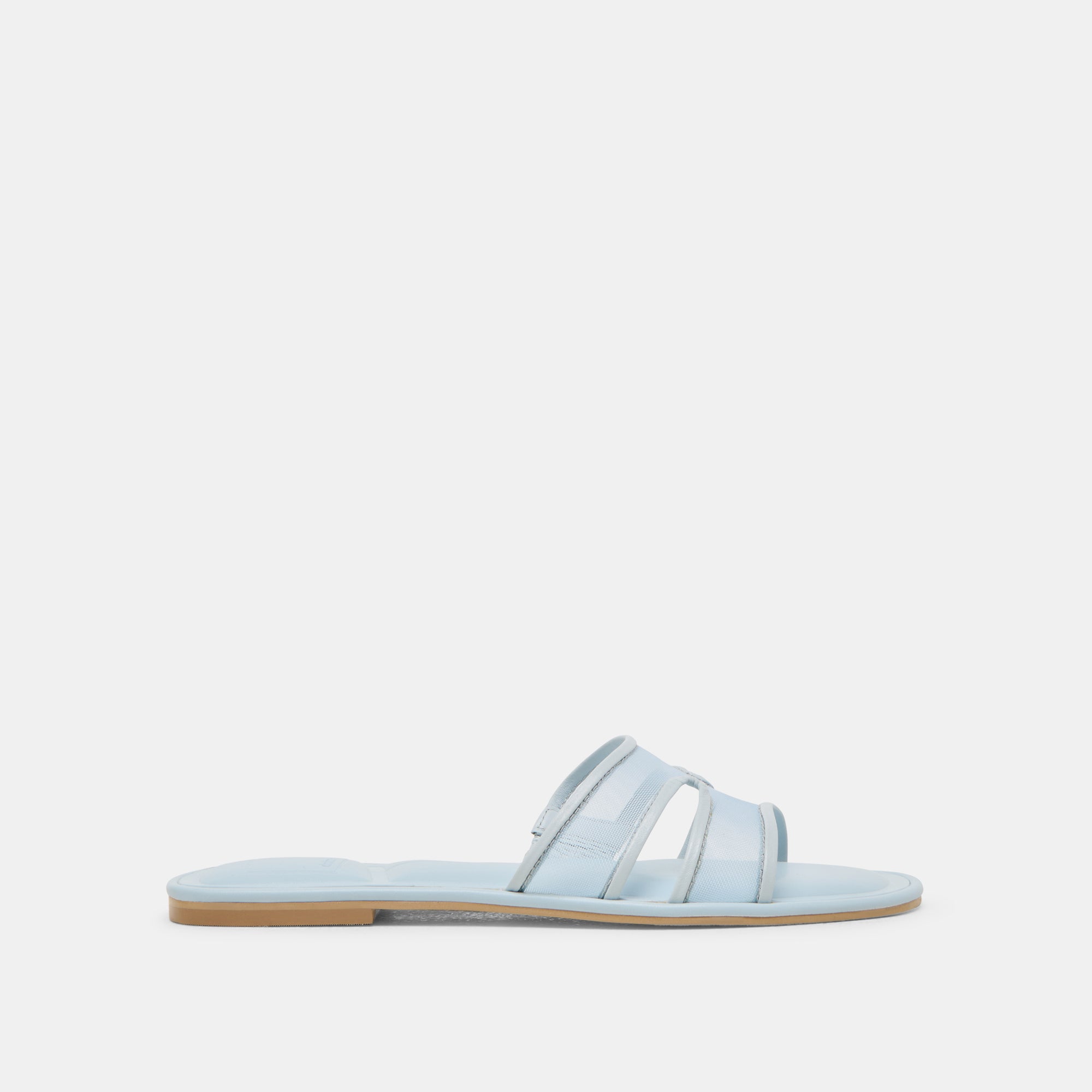 FLORI Women's Ice Blue Mesh Sandals - Breathable Comfortable Summer Beach Walking Shoes for Outdoor Vacation & Casual Wear