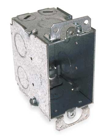 Raco 567 Single Gang Switch Box - Heavy Duty Metal Electrical Box for Outlets & Switches | Ideal for Home, Office & Commercial Wiring Projects