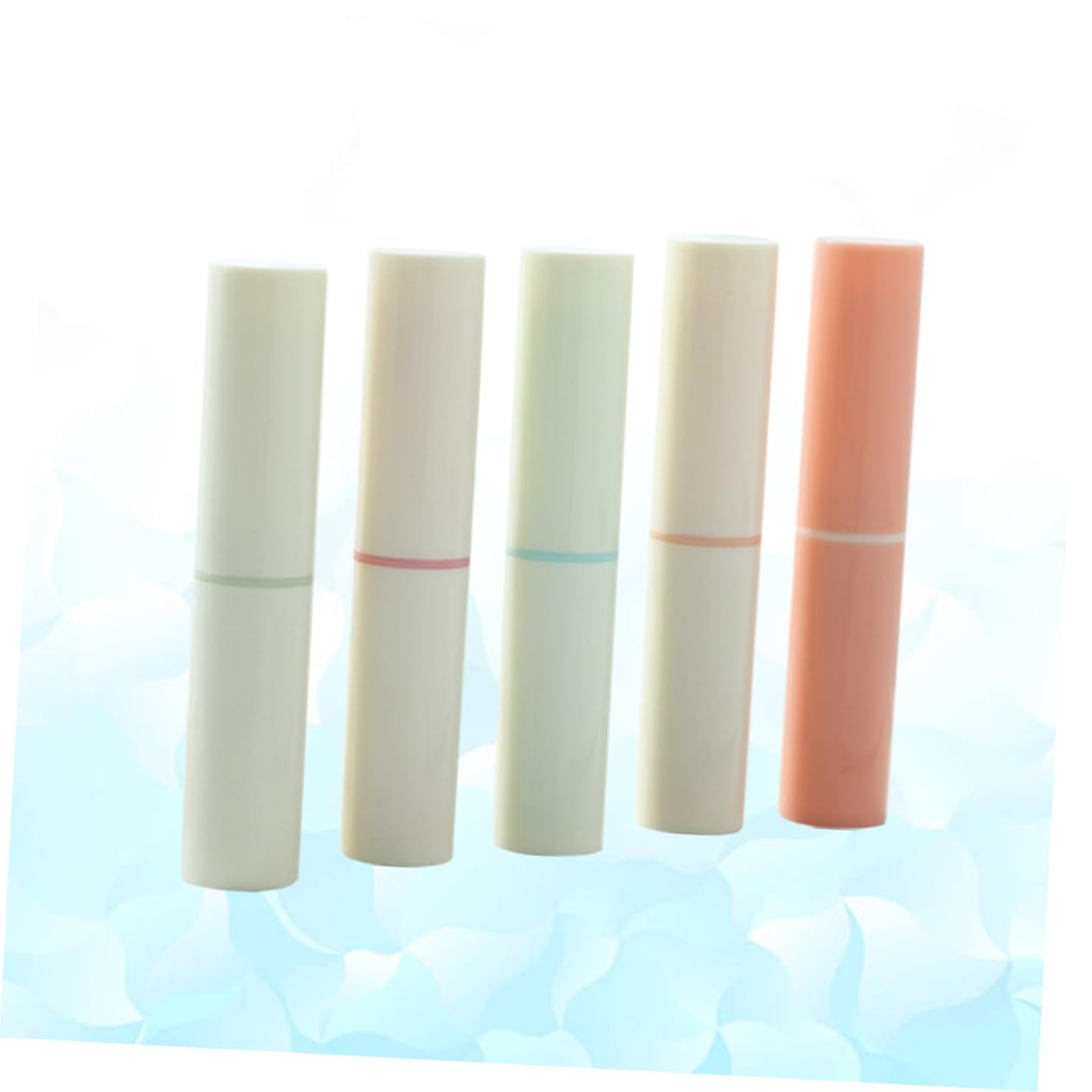 Healeved 5pcs Empty Lip Balm Tubes - Refillable Lipstick Containers for DIY Cosmetics & Travel Essentials | Perfect for Homemade Lip Balms, Salves & Makeup Storage