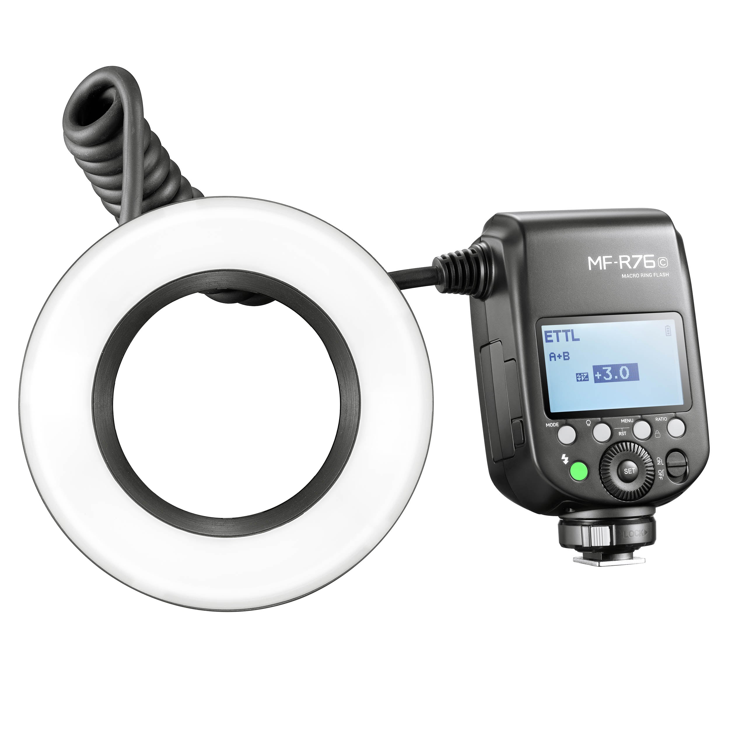 MF R76 C/N/S On Camera TTL Macro Ring Flash for DSLR - Perfect for Jewelry, Product & Close-Up Photography