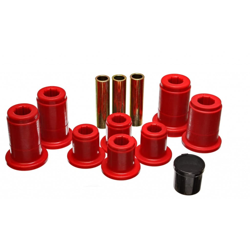 Energy Suspension 4.3168R Front Control Arm Bushing Set - Red - Compatible with Ford Ranger 1998-2011 Models | Improves Handling & Ride Comfort for Off-Road & Daily Driving