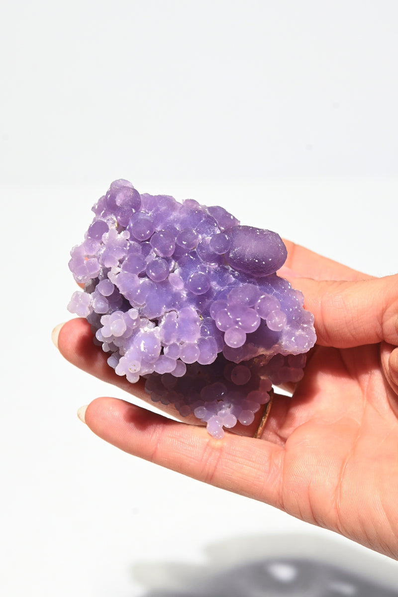 Natural Grape Agate Crystal Cluster - Healing Stone for Meditation, Home Decor & Spiritual Gifts | Perfect for Yoga, Reiki & Crystal Collections