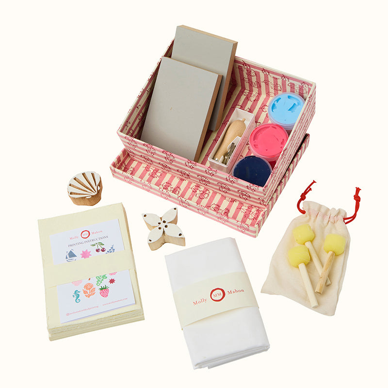 DIY Block Printing Gift Set for Beginners - Carve Your Own Stamps & Create Unique Art - Perfect for Handmade Cards, Fabric Printing & Home Decor