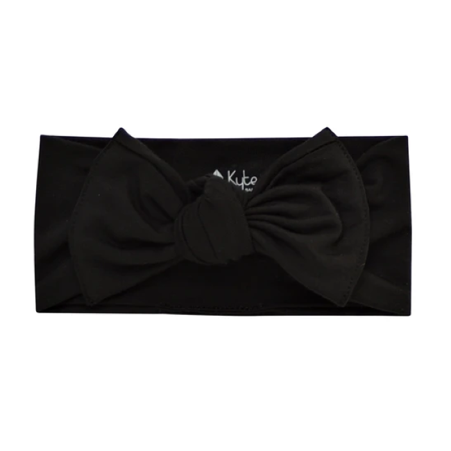 Kyte Baby Bow Headband for Girls - Midnight Blue Hair Accessory for Newborns, Infants & Toddlers | Perfect for Photos, Parties & Everyday Outfits