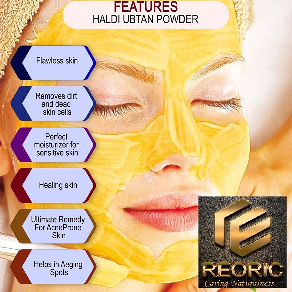 Organic Ubtan Powder for Skin Whitening & Brightening - 100g Detan Face Pack | Natural Glow Boost for Face & Body | Perfect for Bridal, Festive & Daily Skincare Routine