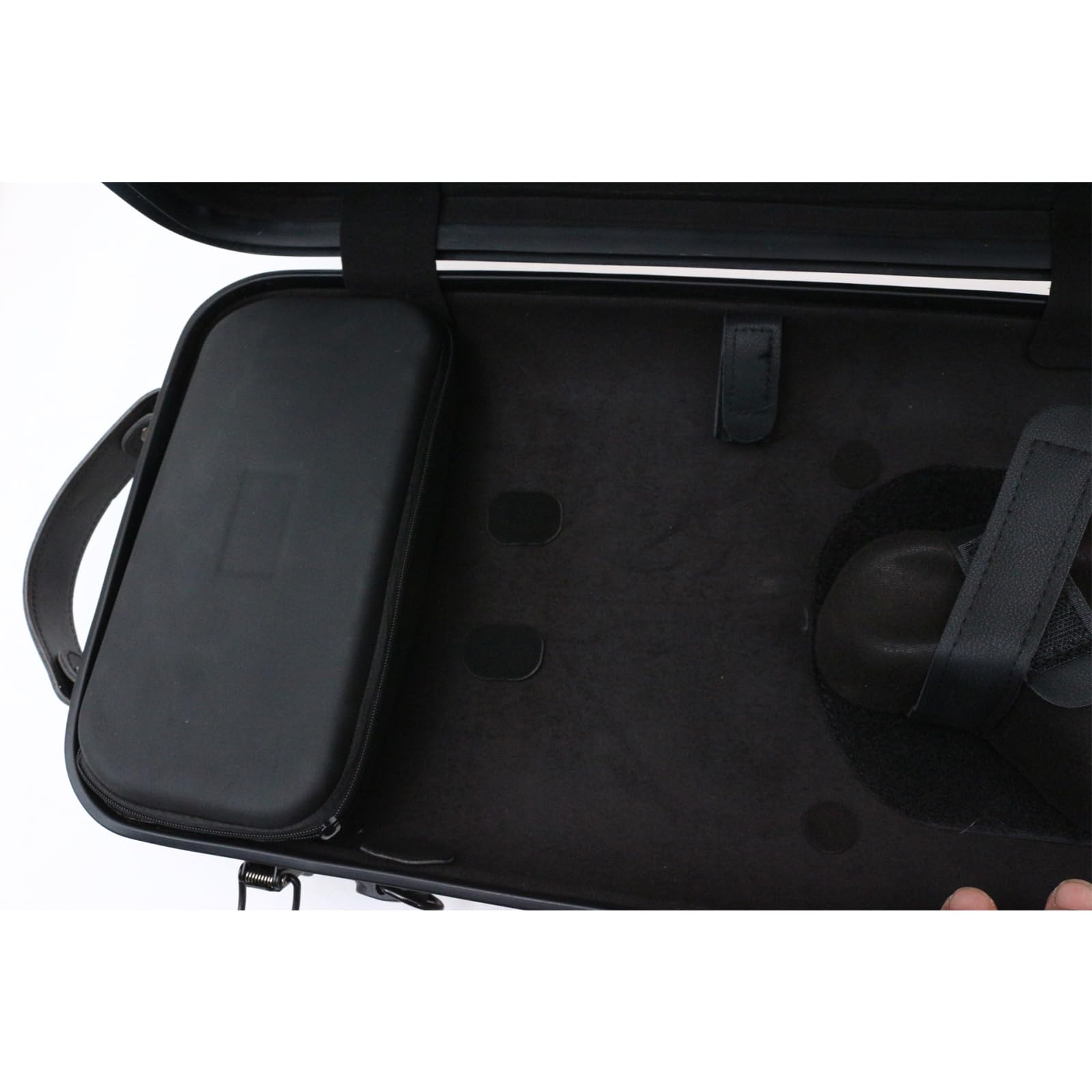 Premium Carbon Fiber Violin Case - Lightweight & Durable Oblong Design for Full Size Violin with Music Sheet Pocket (Rose Gold) - Perfect for Travel, Performances & Music Lessons