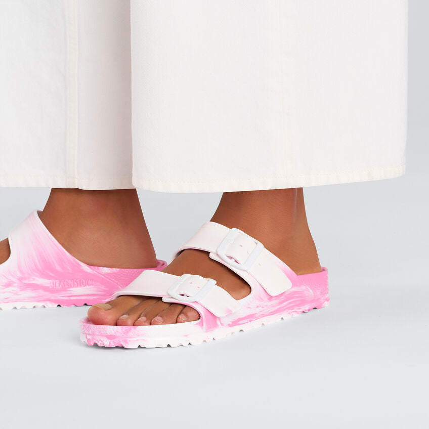 Birkenstock Arizona EVA Sandals in Multi Candy Pink - Comfortable & Lightweight for Beach, Pool, and Summer Outings
