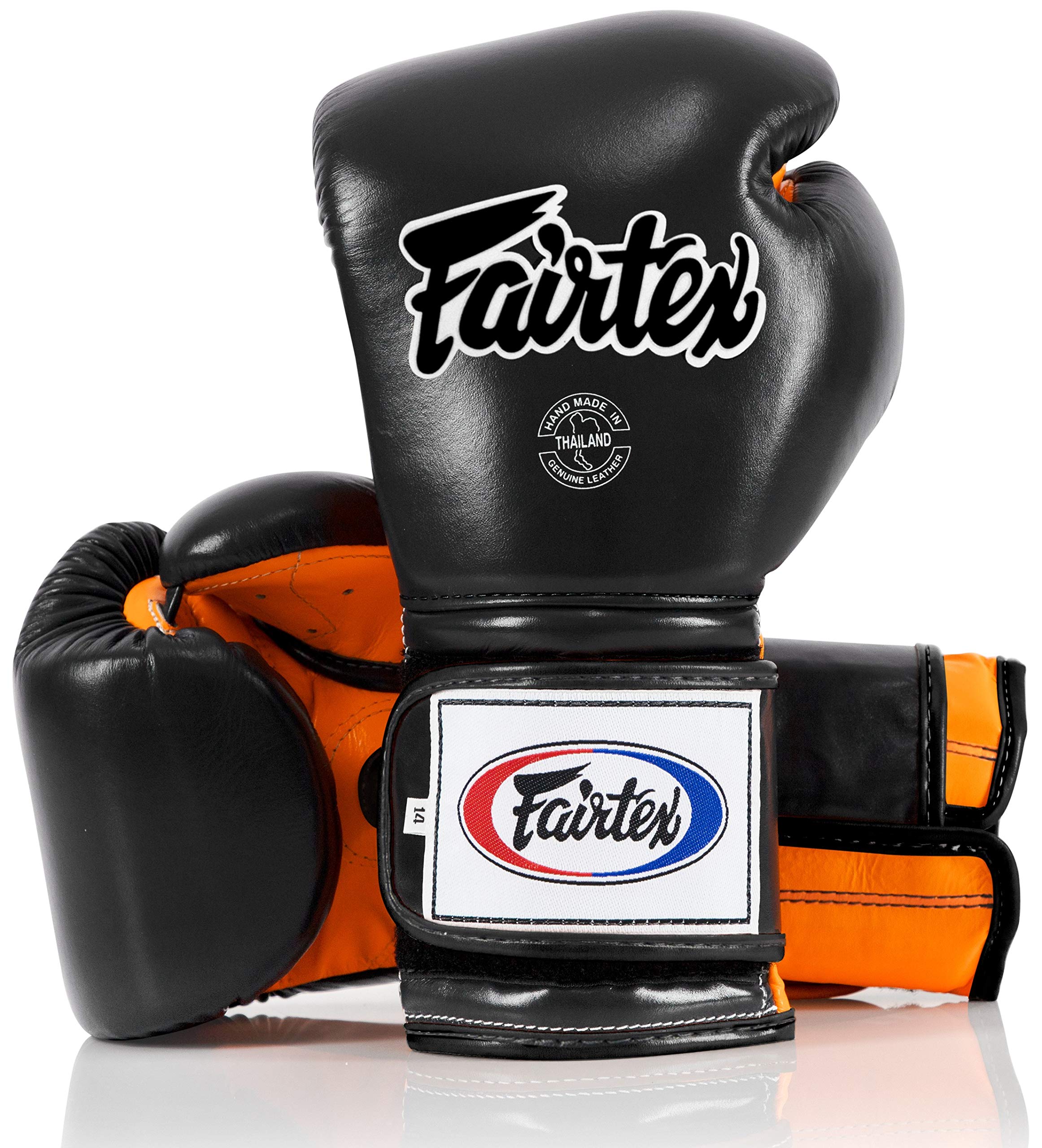 Fairtex BGV9 Muay Thai Boxing Gloves for Professional Fighters & Trainers - Mexican Style MMA Gloves for Heavy Hitters - Lightweight Shock-Absorbing Martial Arts Gloves for Sparring, Bag Work & Competition